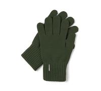 VIVISENCE Gants Pour Femme L'automne Et L'hiver Élégants À Cinq Doigts En Laine Et Acrylique Avec Large Bord Côtés Parfait Pour Offrant Chaleur Confort Et Élégance Avec 7204, Vert,Taille Unique