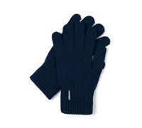 VIVISENCE Gants Pour Femme L'automne Et L'hiver Élégants À Cinq Doigts En Laine Et Acrylique Avec Large Bord Côtés Parfait Pour Offrant Chaleur Confort Et Élégance Avec 7204, Bleu Foncé,Taille Unique