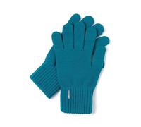 VIVISENCE Gants Pour Femme L'automne Et L'hiver Élégants À Cinq Doigts En Laine Et Acrylique Avec Large Bord Côtés Parfait Pour Offrant Chaleur Confort Et Élégance Avec 7204, Turquoise,Taille Unique