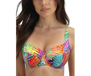 VIVISENCE Haut De Bikini Armatures Bretelles Larges Perfect Maintien Plage 3231, Vert-Orange,105D