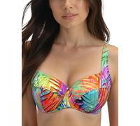 VIVISENCE Haut De Bikini Armatures Bretelles Larges Perfect Maintien Plage 3231, Vert-Orange,110C