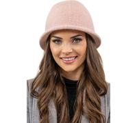 Vivisence ladies cap elegant winter cap warm and cosy headwear for winter and autumn warm thick knitted cap, classic cap for women, EU, pink, one size fits all