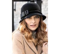Vivisence ladies cap premium elegant winter cap warm and cosy headwear for winter and autumn warm thick knitted cap, classic cap for women, EU, black, one size fits all
