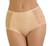 Vivisence lady slip taille haute classique en maille lisse culotte intégrale 4014, beige, l