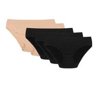 VIVISENCE Slip Culotte Classique 4003 5-Pack, Beige/Beige/Noir/Noir/Noir,38