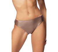 Vivisence Slip de bikini Femme Maillot de bain à fleurs avec ceinture réglable EU 3222M, Brown Shiny,46