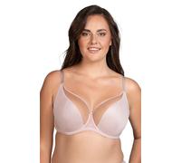 VIVISENCE Soutien-Gorge Doux Et Élégant Bonnet en Maille Bas Lisse Bretelles Réglables sans Baleines Latérales Maintien Optimal Et Confort Quotidien, Beige,90D