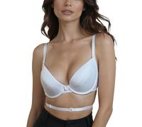 VIVISENCE Soutien Gorge Push Up Femme Dos Nu Multipositions Décolleté Sublimé, Blanc,100B