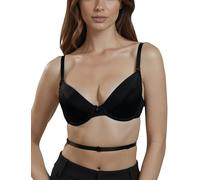 VIVISENCE Kate 1011 Soutien-Gorge Push-Up Souple Top Qualité Bretelles Réglables Amovibles Multiposition- Fabriqué en UE, Noir,80C