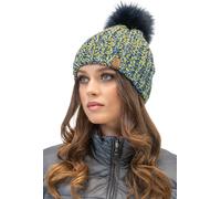 Vivisence Winter Bobble Cap for Women Autumn Women Casquette d'hiver avec doublure antistatique Bobble Parfaite pour les jours d'hiver froids Modèle 7086, jaune, taille unique