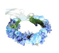 Vivivalue Couronne florale pour femme avec ruban pour mariage, festival, photos