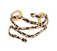 VIVIWI Bracelet serpent à motif léopard exquis avec ouverture réglable, accessoire de poignet à la mode, accessoires uniques