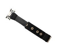 VIVIWI Câble d'extension vers 4i pour PC de bureau vers SFF8611 Cordon adaptateur PCIe Gen4 plaqué argent