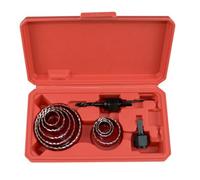 VIVIWI Kit de 11 trous de travail du bois de 19 à 64 mm pour bois et panneau en PVC, coupe précise avec forets et étui de transport