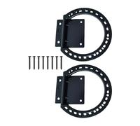 VIVIWI Lot de 2 anneaux de cravate en métal massif pour cheval - Outil de soins pour cheval - Anneaux d'attelage pour cavaliers - Faciles à utiliser