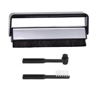 VIVIWI Lot de 3 brosses antistatiques pour nettoyeur de disques, plumeaux, cartouches d'album, brosse noire