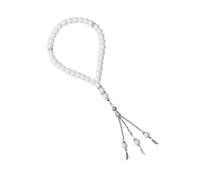 VIVIWI Lot de 33 colliers de perles en verre d'agate synthétique de 8 mm, bijoux légers et robustes pour événement formel