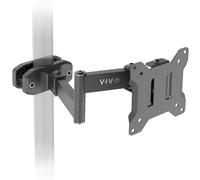 Vivo Bras de Moniteur Noir pour Fixation sur Mât 17-32", MOUNT-POLE01A | Design universel acier robuste, bras VESA orientable avec plaque amovible 75/100mm