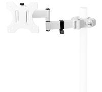 VIVO Bras de moniteur universel mouvement complet en acier avec plaque VESA amovible de 75 mm et 100 mm pour crans de 17 32 pouces Blanc MOU