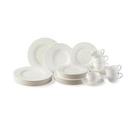 vivo by Villeroy & Boch Group Basic Ensemble combiné, 30 pièces, Porcelaine Premium, Blanc
