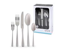 vivo by Villeroy & Boch - Voice Basic Couverts De Table 30 Pièces 6 Personnes, Garanti Lave-Vaisselle, Ensemble Couvert, Set De Couverts De Table, Acier Inoxydable