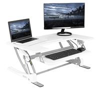 VIVO Convertisseur de Bureau, Métal, Blanc, 91,4 cm (36")