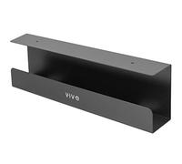 Vivo DESK-AC06-1C Plateau de Gestion de câbles, Support de multiprise, Organisateur de câbles, pour Bureau et Maison, Noir, 43,2 cm