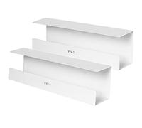 Vivo DESK-AC06-2CW Lot de 2 Supports de Gestion de câbles, Supports de multiprises, organiseurs de câbles, étagères, pour la Maison, Le Bureau, Le siège, Le Support, Le Poste de Travail - Blanc