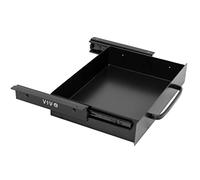 VIVO DESK-DR1H-B Tiroir coulissant monté sous le bureau avec poignée de tirage, organiseur de rangement pour poste de travail assis-debout, noir, 33 cm