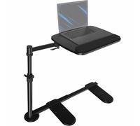 VIVO DESK-ST02C Table pivotante au-dessus de canapé pour ordinateur portable, travail à distance, poste de travail portable inclinable avec bras oscillant réglable en hauteur, noir, 50,8 cm