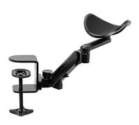 VIVO MOUNT-ARM01 Accoudoir universel réglable à pince, support de bureau rotatif coudière, support de plate-forme d'extension au-dessus de la table, noir
