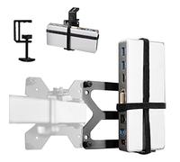 VIVO MOUNT-DS01 Support universel pour station de travail, montage VESA derrière le moniteur, installation sous le bureau, options de serrage en C très résistantes, convient aux stations d'accueil