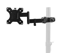 VIVO Mount POLE01A Bras de Moniteur Universel en Acier avec Plaque VESA Amovible de 75 mm et 100 mm, Compatible avec écrans de 17 à 32", Noir