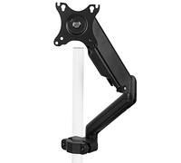 VIVO MOUNT-POLE05O Support Écran, Bras de montage pneumatique universel pour écrans de 17 à 32'', plaque VESA 75 mm et 100 mm, noir, montage sur mât pneumatique