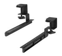 VIVO MOUNT-RAIL02 Ensemble de pinces et rail de 30,5 cm pour plateau de clavier personnalisé (plateau non inclus), rail coulissant pour dessous de bureau avec système de montage de pince en C extra