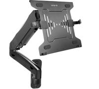 VIVO MOUNT-V001GL Support Mural à Bras étendu pneumatique réglable en Hauteur pour Ordinateur Portable, Plateau articulé pour Ordinateur Portable de 10 à 15,6", Noir
