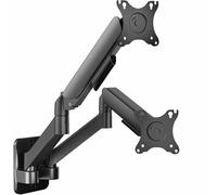 VIVO MOUNT-V002G Support Mural pneumatique réglable en Hauteur pour Deux écrans de 43,2 à 27" Noir