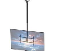 VIVO MOUNT-VC86-5 Support de plafond pour écrans de 43 à 86", réglage de la hauteur télescopique avec rallonge de 1,7 m, convient pour toit incliné/voûté, peut supporter 60 kg, noir