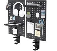 VIVO PP-DK24B Tableau à encastrer magnétique, 61 x 50,8 cm, organisateur de fournitures de bureau, au-dessus ou en dessous du bureau, Noir, PP-DK24B