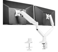 Vivo Premium en aluminium Heavy Duty Double Monitor Bras pour les moniteurs ultrairs jusqu'a 40 pouces et 32,5 lb chaque support de support Haute
