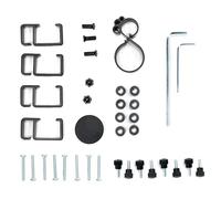 VIVO PT-SD-HP02 Lot de matériel pour support de moniteur, comprend un capuchon de poteau, des clips de câble, des vis, des entretoises, des clés Allen, noir