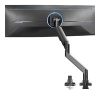 VIVO STAND-GT57 Bras de moniteur ultra large pour écrans de 57" jusqu'à 27 kg, support de bureau pour TV et moniteur conçu pour Samsung Odyssey Ark, Neo G9, ViewFinity S9, et plus encore, noir