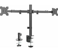 Vivo STAND-TS38C Support de Bureau Ultra Large pour écran LCD LED de 27 à 38 Pouces, très résistant, Bras télescopiques réglables, Installation Murale encastrée, Convient pour 2 écrans, Noir