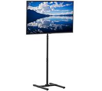 VIVO STAND-TV17 Support TV extra haut pour écrans de 13 à 50" jusqu'à 20 kg, LCD LED OLED 4K plats et incurvés, VESA max. 200x200 mm, poteau haut pour tapis de course et vélos elliptiques, noir