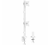 Vivo STAND-V002RW Support de Bureau Double écran avec réglage de la Hauteur et plaques VESA pour 2 écrans LCD Ultra Larges jusqu'à 34"