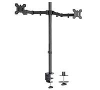 VIVO STAND-V012 Support de Bureau pour Double écran Extra Haut de 99,1 cm, entièrement réglable pour écrans jusqu'à 27", Noir