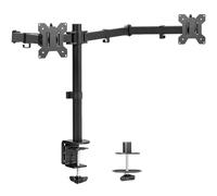 VIVO STAND-V038 Support de Bureau Ultra Large en Acier entièrement réglable pouvant contenir 2 écrans d'ordinateur jusqu'à 96,5 cm et Max. 10 kg chacun Noir