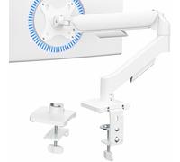 VIVO Support de Bureau Articulé pour Écran 17 à 32 Pouces - Bras à Ressort Mécanique Réglable en Hauteur, Fixation VESA Universelle, Classique, Blanc, STAND-V001OW