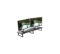VIVO Support de moniteur extra long de 39 pouces en bois et en acier, support de bureau double cran pour TV, clavier, ordinateur portable, burea