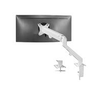 VIVO STAND-V101OW Support de Bureau articulé avec Bras à Ressort pneumatique de 43,2 à 68,6 cm | Convient à 1 écran de Moniteur avec VESA Max 100 x 100, Blanc